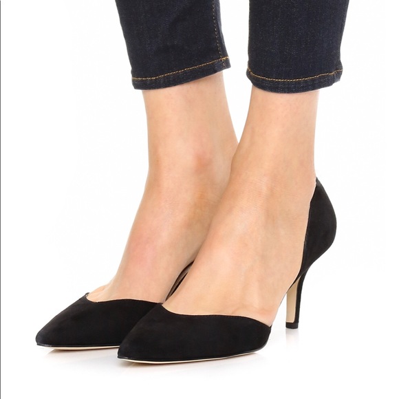 Sam Edelman Shoes - Sam Edelman Opal D’Orsay Black Suede High Heel Pumps